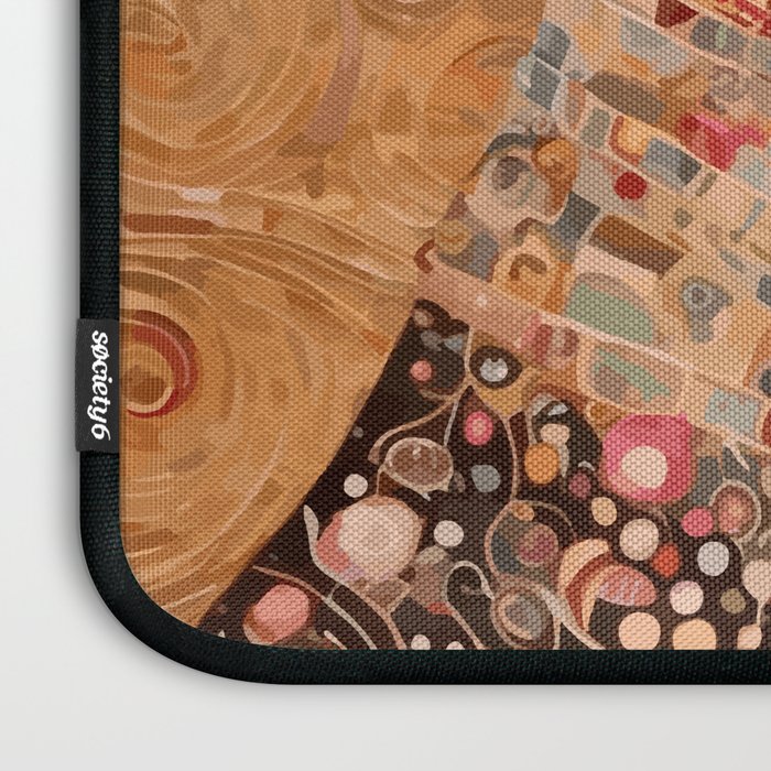 Klimt Dog with Brown Eyes Laptop Sleeve Gallery Image 3