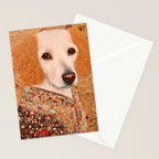 Klimt Dog with Brown Eyes Stationery Card Gallery Image 2