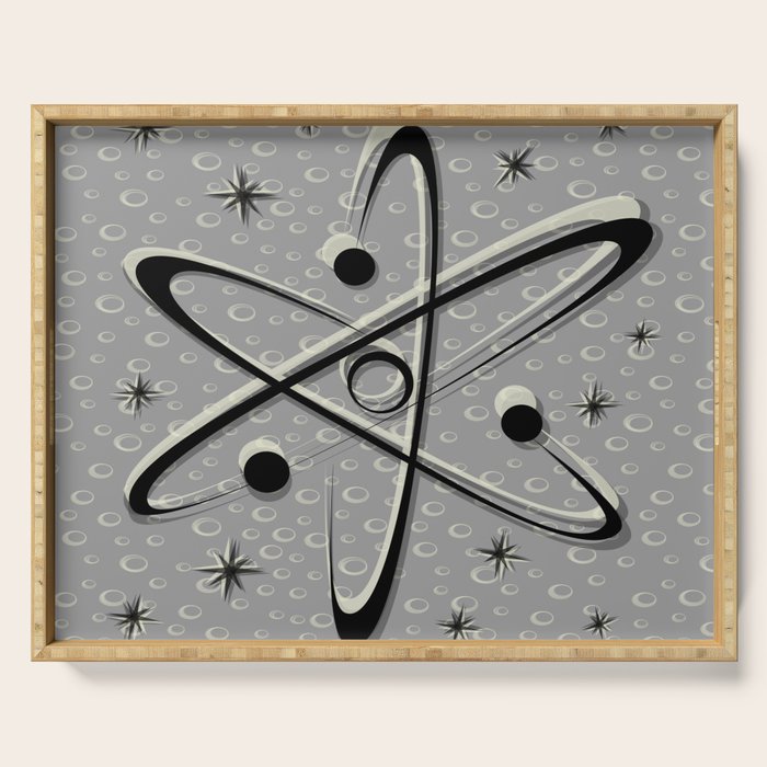 Atomic Love - Lunar Grey Serving Tray Gallery Image 1
