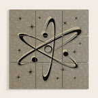 Atomic Love - Lunar Grey Wood Wall Art Gallery Image 1