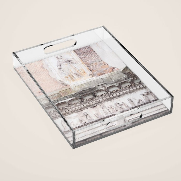 Minerva Temple - Rome Forum Architecture Photography Acrylic Tray Gallery Image 1