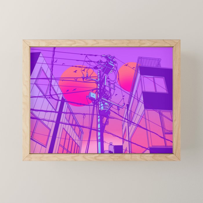 Anime Wires Mini Art Print Gallery Image 1