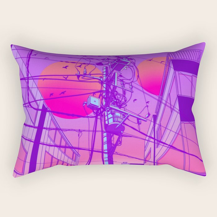 Anime Wires Rectangular Pillow Gallery Image 1