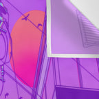 Anime Wires Wall Tapestry Gallery Image 3