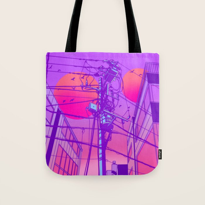 Anime Wires Tote Bag Gallery Image 1