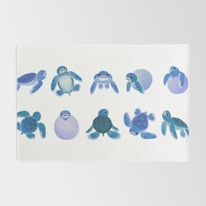 Baby sea turtles Rug Gallery Image 2
