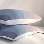 Waves In Texture - Blue & Beige Pillow Sham Gallery Image 3