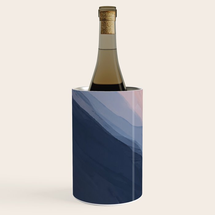 Waves In Texture - Blue & Beige Wine Chiller Gallery Image 2
