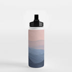 Waves In Texture - Blue & Beige Water Bottle Gallery Image 2