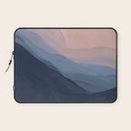 Waves In Texture - Blue & Beige Laptop Sleeve Gallery Image 1
