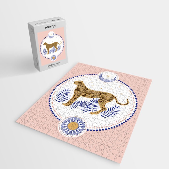 Wild Cheetah and the Moon 2 Jigsaw Puzzle Gallery Image 2