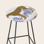 Wild Cheetah and the Moon 2 Stool Gallery Image 2