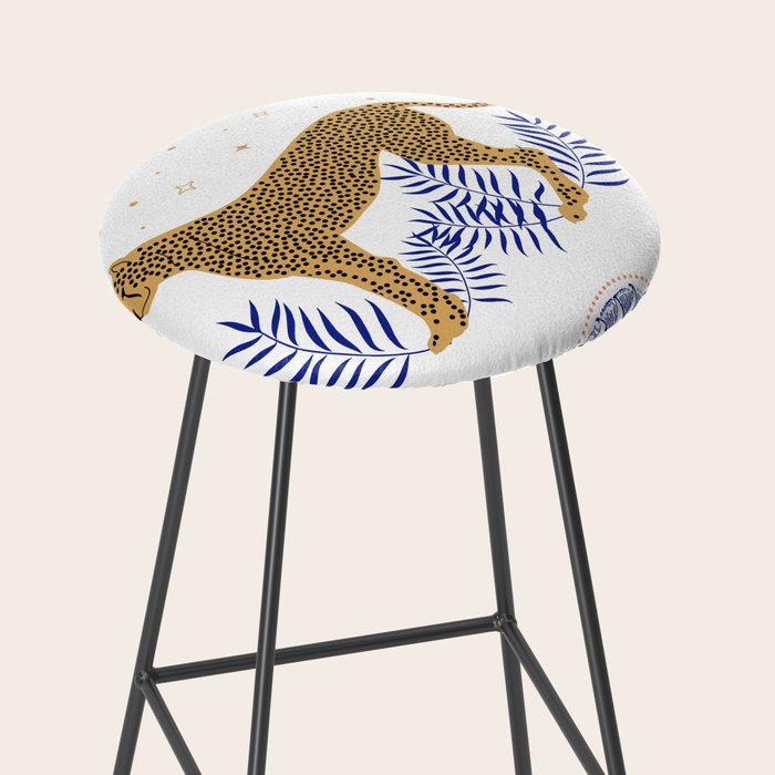 Wild Cheetah and the Moon 2 Stool Gallery Image 2