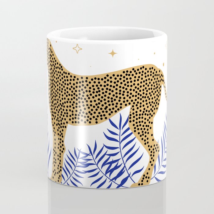 Wild Cheetah and the Moon 2 Coffee Mug Gallery Image 4