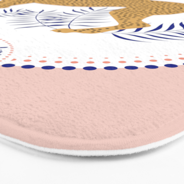 Wild Cheetah and the Moon 2 Bath Mat Gallery Image 3