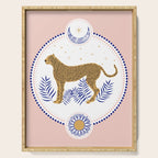 Wild Cheetah and the Moon 2 Serving Tray Gallery Image 1
