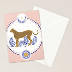 Wild Cheetah and the Moon 2 Stationery Card Gallery Image 2