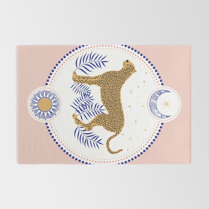 Wild Cheetah and the Moon 2 Rug Gallery Image 2