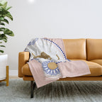 Wild Cheetah and the Moon 2 Throw Blanket Gallery Image 1