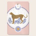 Wild Cheetah and the Moon 2 Cutting Board Gallery Image 1