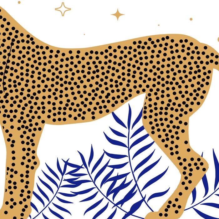 Wild Cheetah and the Moon 2 Coffee Mug Gallery Image 2