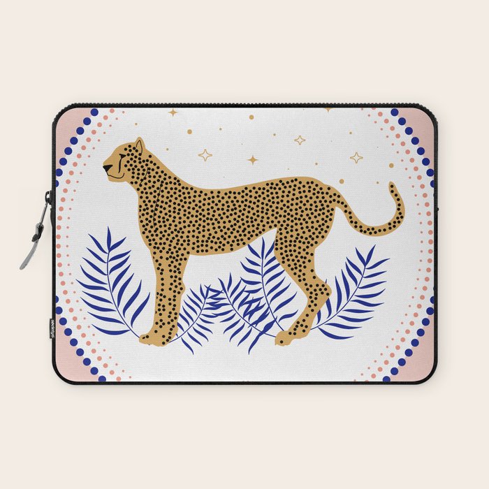 Wild Cheetah and the Moon 2 Laptop Sleeve Gallery Image 1