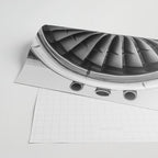 Vintage Airplane Turbine Engine Black and White Photography / black and white photographs Wrapping Paper Gallery Image 2