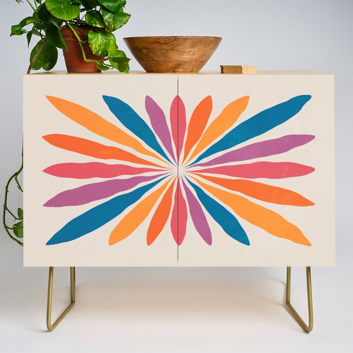 Vintage California Sun: Star Leaf Matisse Edition Credenza Gallery Image 1
