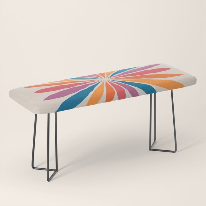 Vintage California Sun: Star Leaf Matisse Edition Bench Gallery Image 1