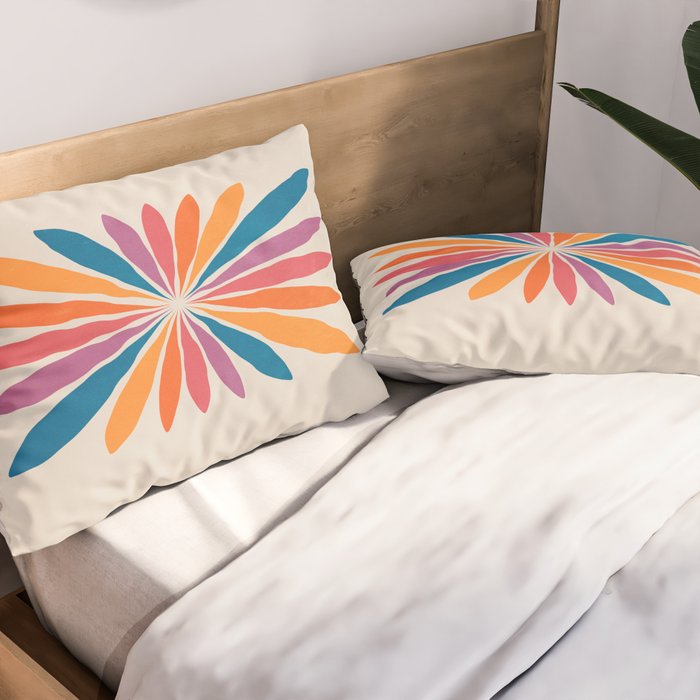 Vintage California Sun: Star Leaf Matisse Edition Pillow Sham Gallery Image 2