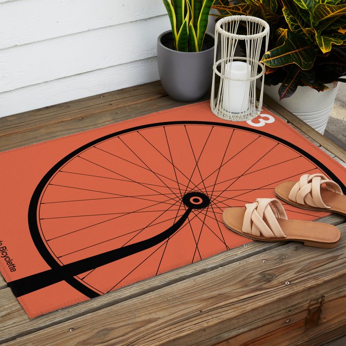 1913 - Roue de Bicyclette - Marcel Duchamp Outdoor Rug Gallery Image 2