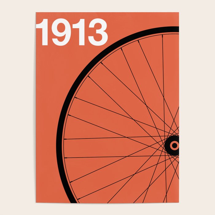 1913 - Roue de Bicyclette - Marcel Duchamp Poster Gallery Image 1