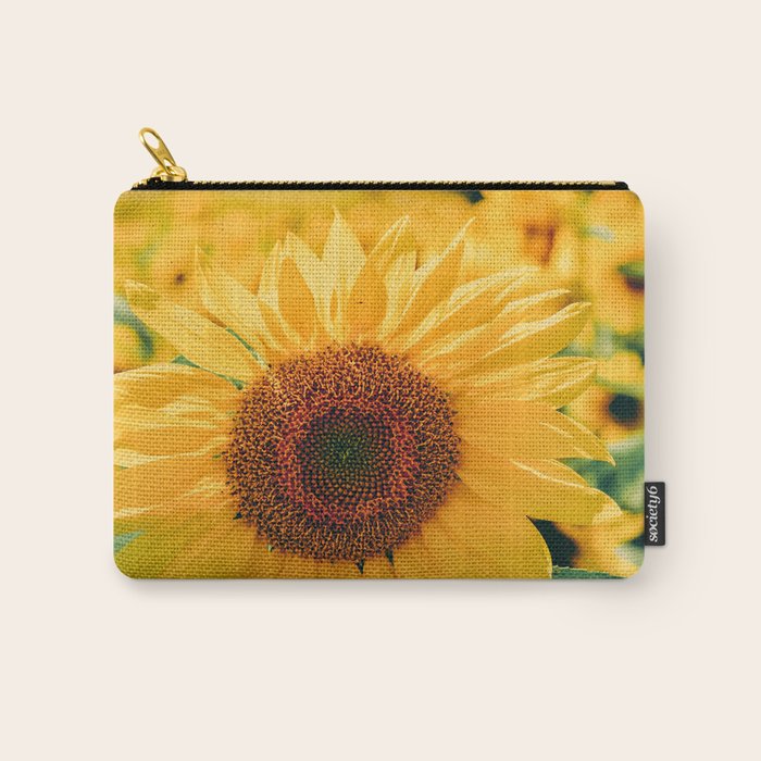 Happy Little Sunflowers Carry All Pouch Gallery Image 1