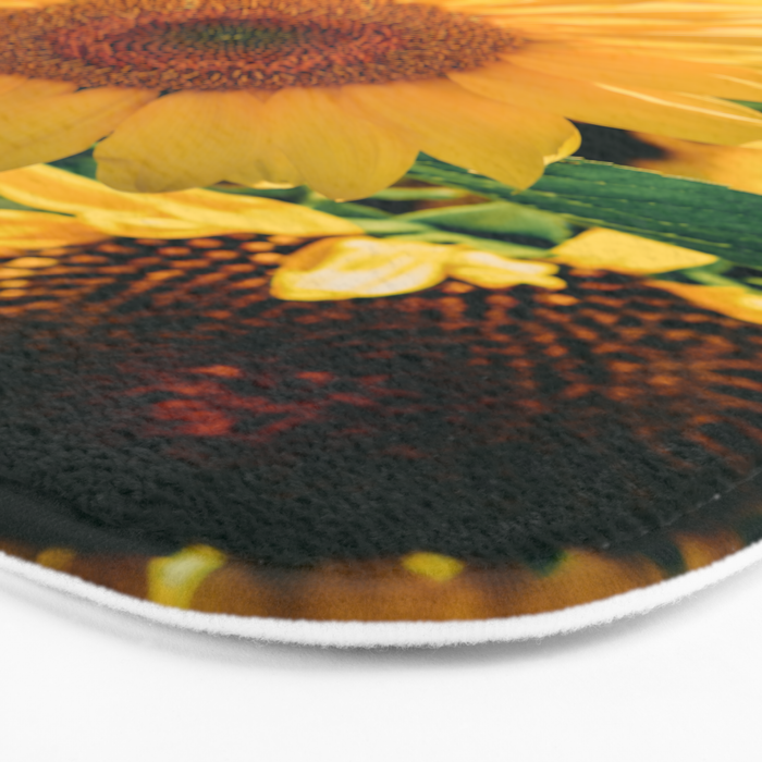 Happy Little Sunflowers Bath Mat Gallery Image 3