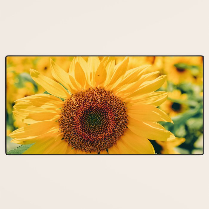 Happy Little Sunflowers Desk Mat Gallery Image 3
