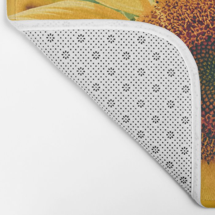 Happy Little Sunflowers Bath Mat Gallery Image 2