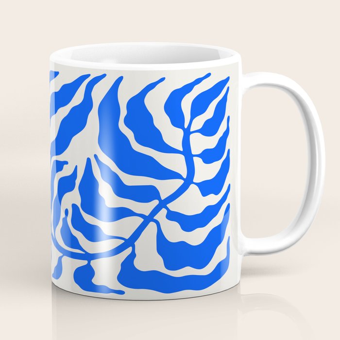 Wild Ferns: Ultramarine Blue Edition Coffee Mug Gallery Image 1