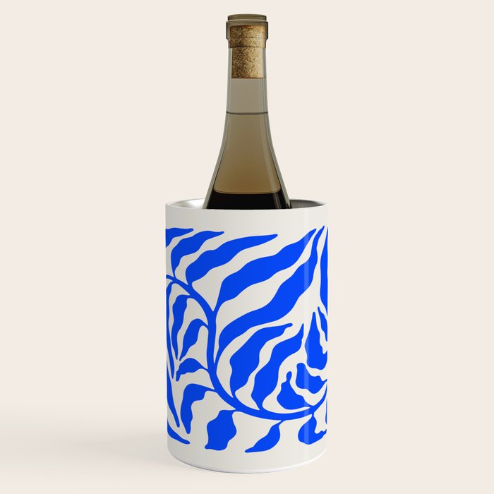 Wild Ferns: Ultramarine Blue Edition Wine Chiller Gallery Image 1