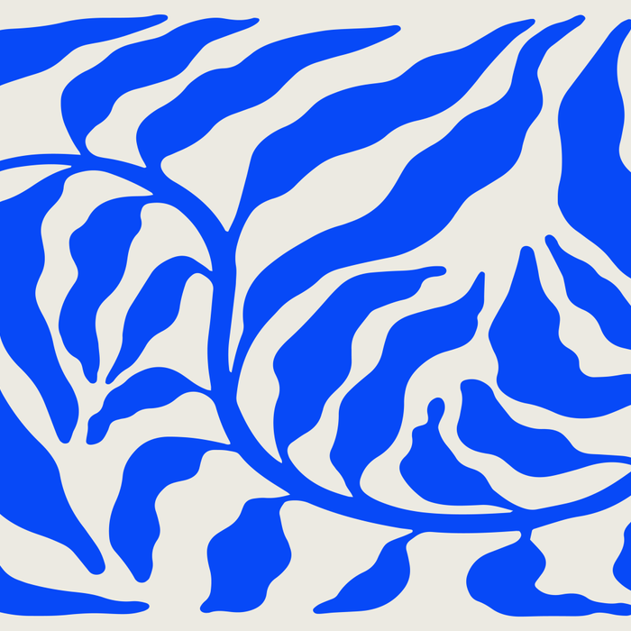 Wild Ferns: Ultramarine Blue Edition Coffee Mug Gallery Image 2