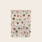 Cats pattern retro Wall Hanging Gallery Image 1