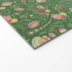 Swedish Floral - Green Welcome Mat Gallery Image 2