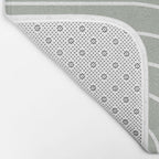 Minimal Arch LIV Pastel Sage Green Modern Geometric Lines Bath Mat Gallery Image 2