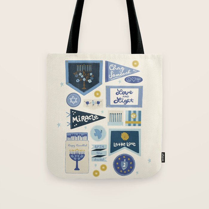 Hanukkah Banners, Signs, and Pennants Tote Bag Gallery Image 1