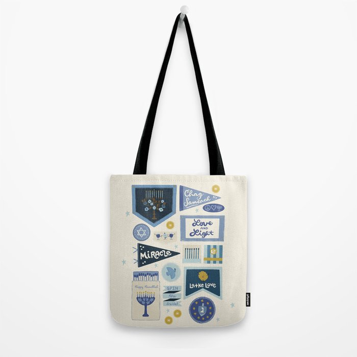 Hanukkah Banners, Signs, and Pennants Tote Bag Gallery Image 2