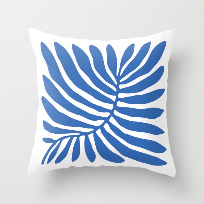 Abstract organic nature plant leaf art Throw Pillow Gallery Image 6