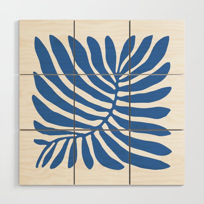 Abstract organic nature plant leaf art Wood Wall Art Gallery Image 1