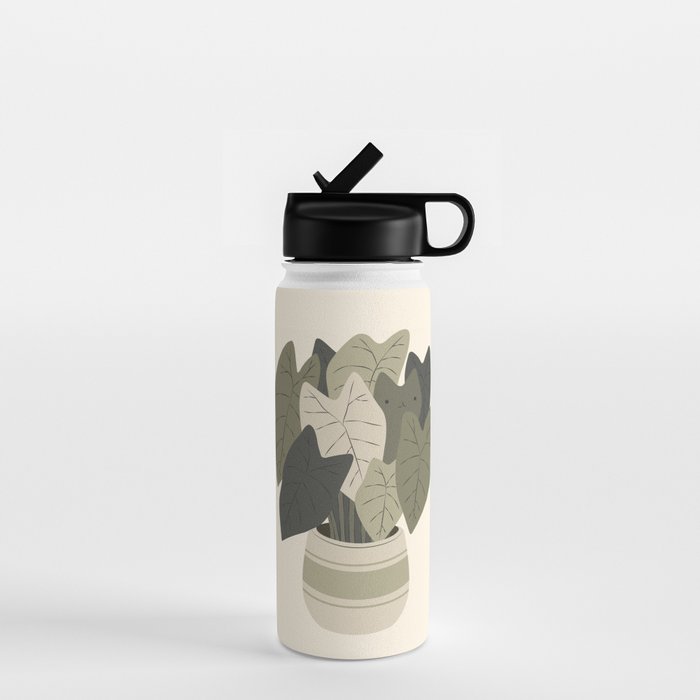 Cat and Plant 44 Water Bottle Gallery Image 1