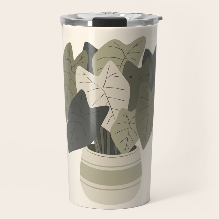 Cat and Plant 44 Travel Mug Gallery Image 1