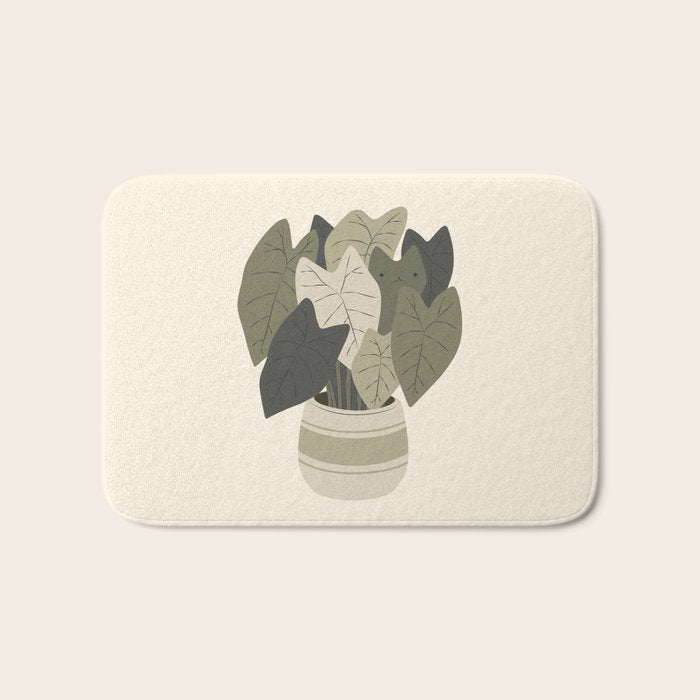 Cat and Plant 44 Bath Mat Gallery Image 1