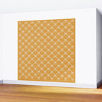 Bows & Ribbons Pattern XIX Peach Orange Wall Mural Gallery Image 2